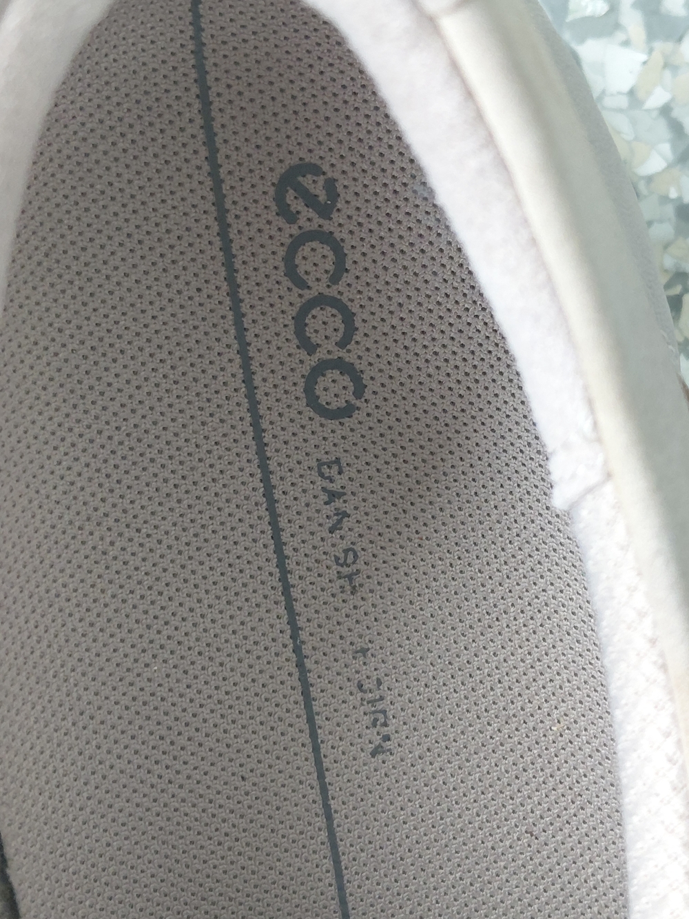 ECCO Women's Grey Slip-On Leather Sneakers - Picture 5 of 7